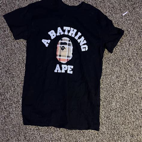 depop bape x burberry